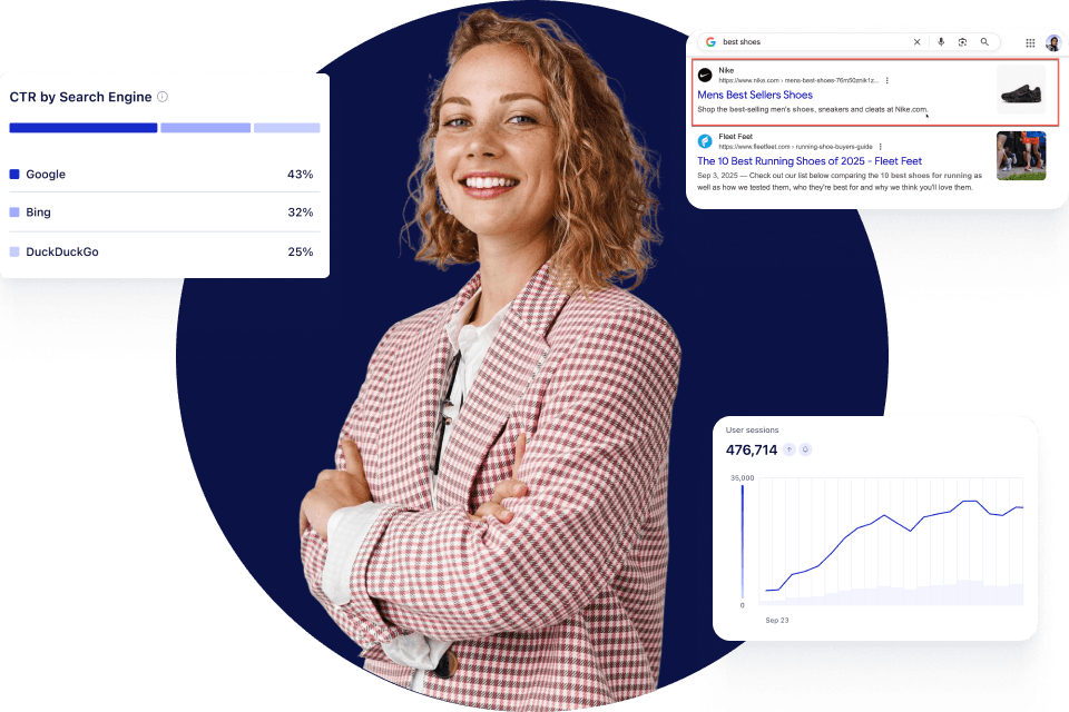 Uxify SEO analytics dashboard